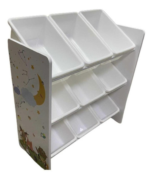 Organizador De Juguetes Blanco Con Cajones Flaber 0