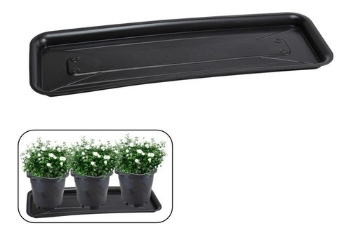 Prato Para Vasos De Flor Floreira Jardineira Retangular 41cm 0