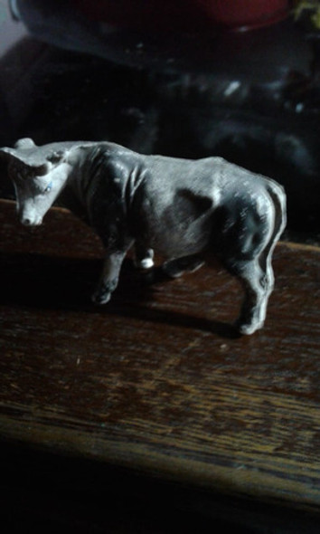 Vaca Toro Vaquita Animalito Antigua Figura Pesebre Plastico 0