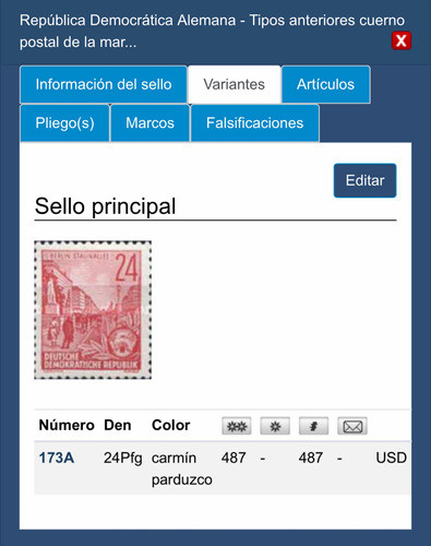 Sello Correo Alemán Alto Valor Catálogo Vea Las Fotos. Ganga 1