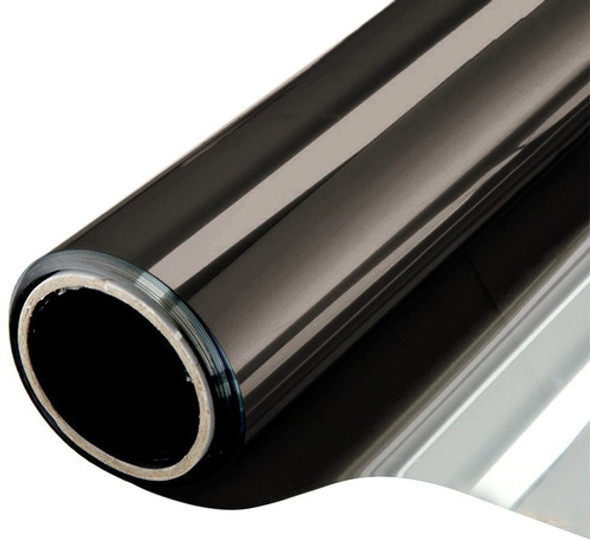 Film Espejado Para Ventanas Rollo 60cm X 10mt Plateado Negro 0