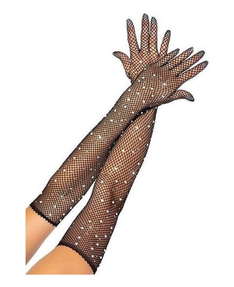 Guantes De Red Largos Con Strass 0