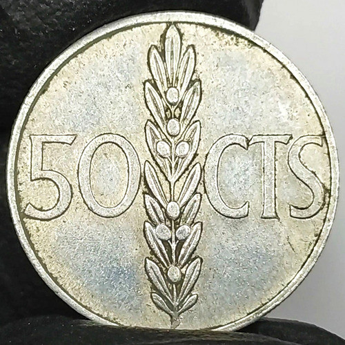 España 50 Centimos Franco 1966 Antigua Moneda De Colección 0