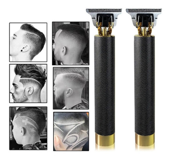 Cortador De Cabelo E Barba Recarregável De 2 Peças Sem Fio 0