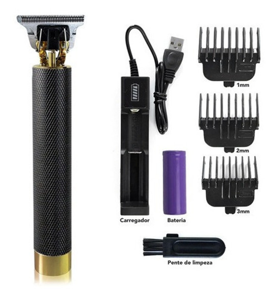 Cortador De Cabelo E Barba Recarregável De 2 Peças Sem Fio 1