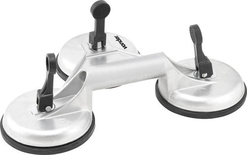 Ventosa Tripla Alumínio Capacidade 75kg - Vonder 1