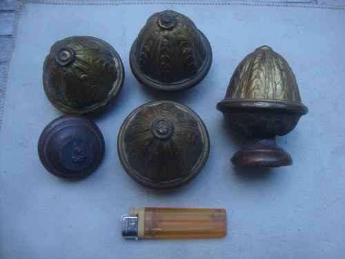 Lote De Terminaciones Bronce Hueco Adorno - Todo Pesa 200 Gr 0