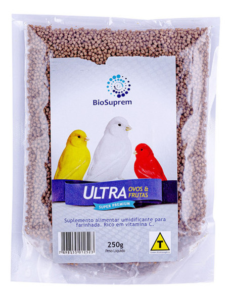 Kit 2 Un - Biosuprem Alimento Extrusado Ultra Pássaros 250g 1 Kit 2 Un - Biosuprem Alimento Extrusado Ultra Pássaros 250g 1