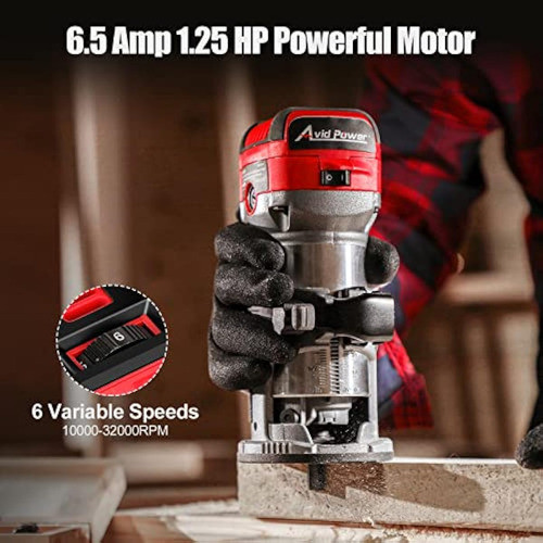 Enrutador Compacto De 6.5 Amperios A 1.25 Hp Con 1