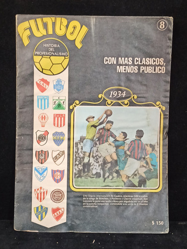 Futbol-historia Del Profesionalismo Fascículo 08 Año 1934 0