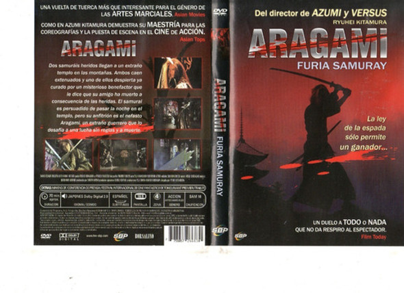 Aragami Furia Samuray - Dvd Original - Buen Estado 0
