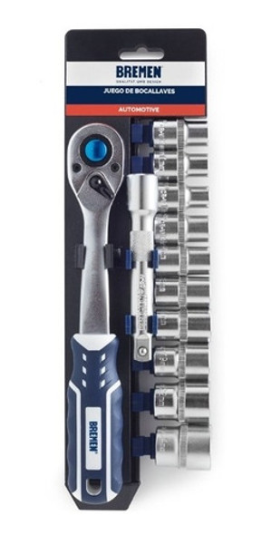 Juego Set Herramienta Crique Punta Tubo 1/2 12 Pzs Bremen® 0