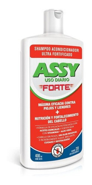 Assy Shampoo Para Piojos Uso Diario Forte X 400ml 0 Assy Shampoo Para Piojos Uso Diario Forte X 400ml 0