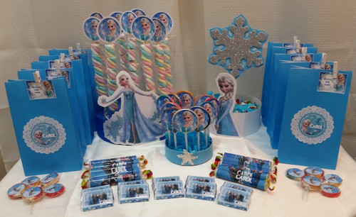 Mesa De Dulce De Frozen U Otros Personajes.precio Por Niño 1