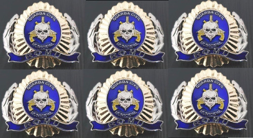 Brasão De Boina- Romu Ou Gm - Fundo Azul -2un 1