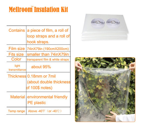 Kit De Aislamiento De Ventanas (190x200cm) Adhesivo 1
