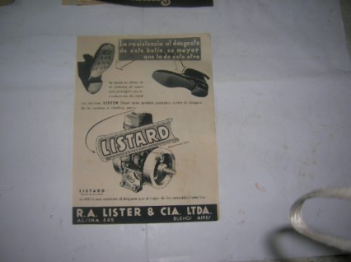 Lister Listard Patente Van Der Horst Motor Publicidad 1938 0