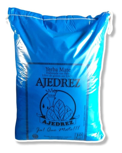 Yerba Mate Ajedrez Agroecológica Bolson 10kg Con Palo 0
