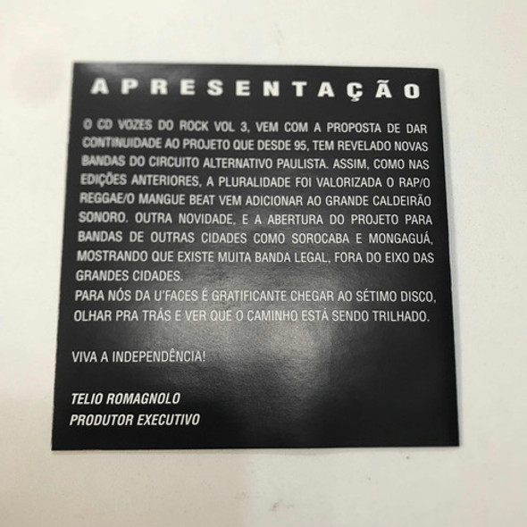 Cd- Vozes Do Rock 1