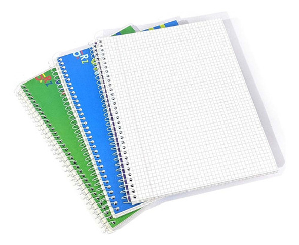 Pack X10 De Cuaderno  Cuadriculadp Asamblea 21x27 C/espiral 1