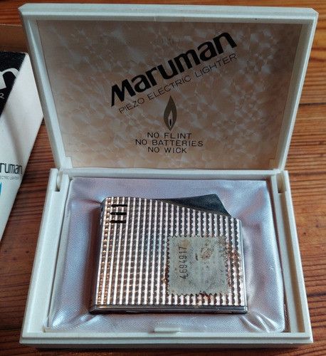 Antiguo Vintage Encendedor Maruman Piezo Electric Lighter 0