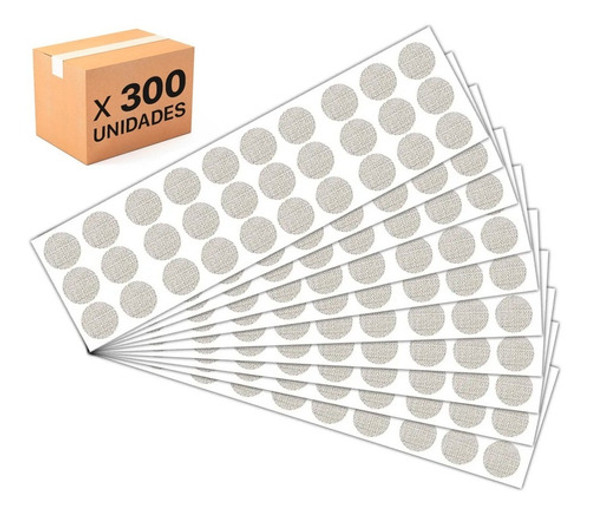 Tapa Tornillos Adhesivos Melaminico X 300 Unid Lino Viena 0