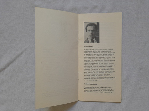 Jacques Bedel Esculturas, Galeria Ruth Benzacar, 1979 1