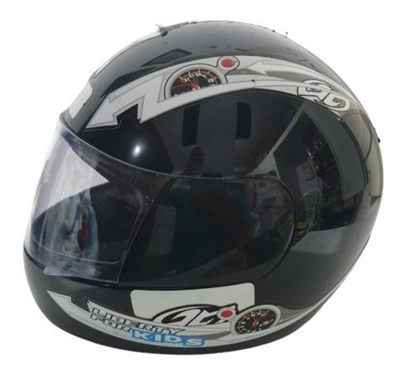 Capacete Infantil 54 Preto + Brinde Colete De Transporte 1