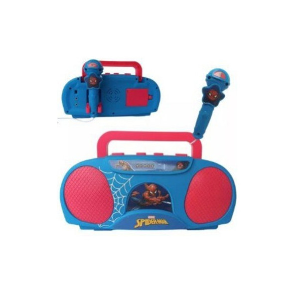 Karaoke Boom Box Homem Aranha Spider-man Musical Infantil 1