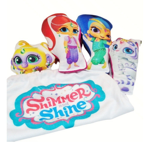 Shimmer And Shine Set De Muñequitas X 8 Unidades 1
