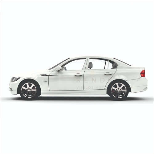 Franjas Deportivas Tuning Puerta Lateral Auto Render Vinilos 0