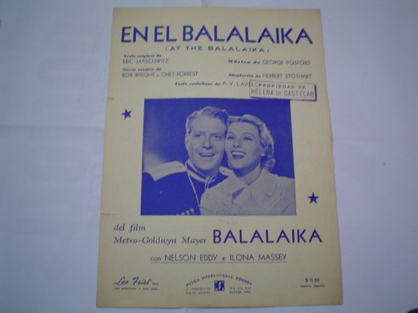 En El Balalaika Musica George Posford Adaptacion Stothart 0 En El Balalaika Musica George Posford Adaptacion Stothart 0