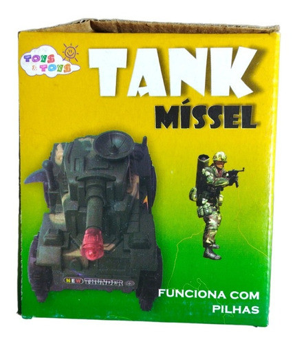Brinquedo Eletrônico Infantil Tank Míssel Bate Volta Luz Led 1