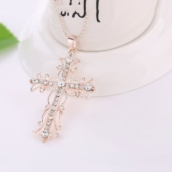 Joyería De La Manera De Las Mujeres Cruz Collar Cadena Colla 1