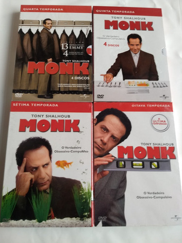 Dvd Monk Temporadas 4°, 5°, 7°, 8° 0