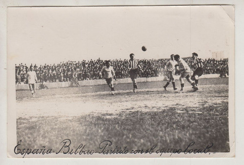 1924 Futbol Fotografia De Partido Uruguay Vs Athletic Bilbao 0