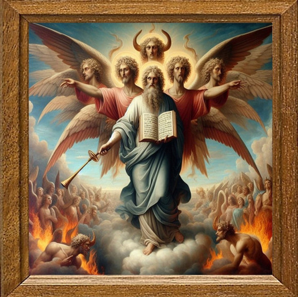 Cuadro De Arte Digital Enoc 50x50cm Pieza Única 0