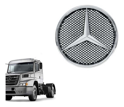 Estrela Cromada Grade Mb Atron 2324 1635 Mercedes Benz  (958 0