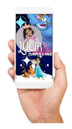 Tarjeta Digital Video Princesa Jazmin 1