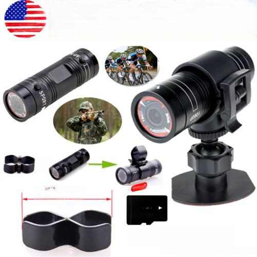 1080p Deportiva Casco Dv Acción Caza Impermeable Cámara Disp 0