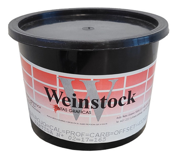 Tinta Rojo Caliente Profundo Carbonico Weinstock 43292 1 Kg 0
