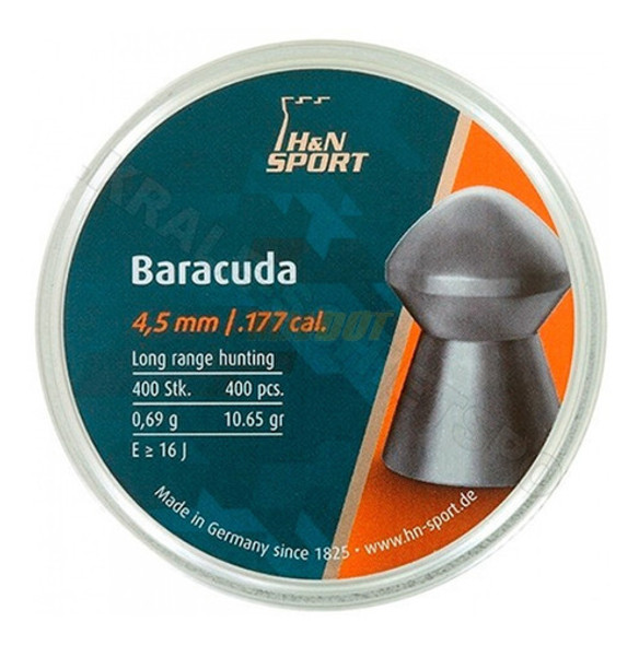 Balines H&n Barracuda 4.5mm X 400 Unidades 0