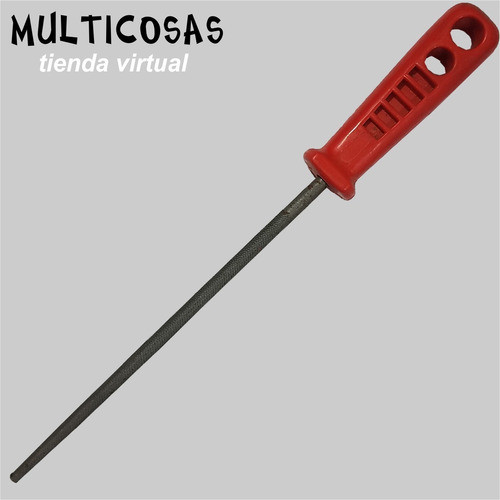Lima Truper Para Metal Redonda Bastarda 8 Pulgadas Con Cabo 1