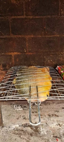 Pinza Parrilla Para Pescado Carnes Camping 60x25 1