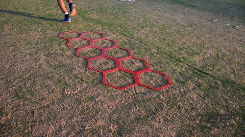 Pack X 10 Hexagonos De Coordinacion Varillas Plegables Pvc 1