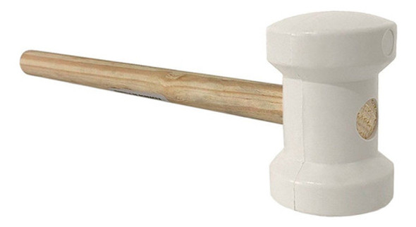 Martelo De Borracha 60mm Branco Para Pisos, Azulejos E Obras 1