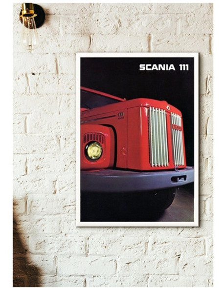 Quadro - Caminhão Scania - Art & Decora  -  37 Cm X 52 Cm 0