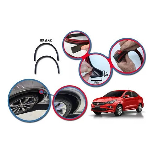 Fenders Para Fiat Cronos X4 Piezas Autoadhesivos Kenny 1