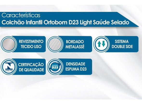 Colchão Infantil D23 Light Saúde(60x12)-ortobom 1