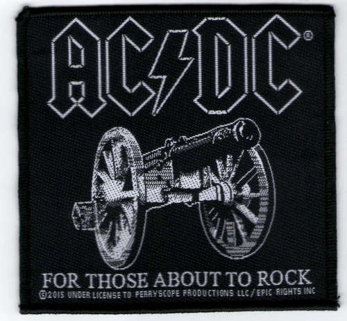 Patch Microbordado - Ac/dc - For Those About - P137 Oficial 0